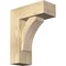 Ekena Millwork Thorton Block Rough Sawn Bracket w/ Offset Brace, Douglas Fir, 6"W x 14"D x 18"H BKT0604X14X18THR05RDF - alternate 1